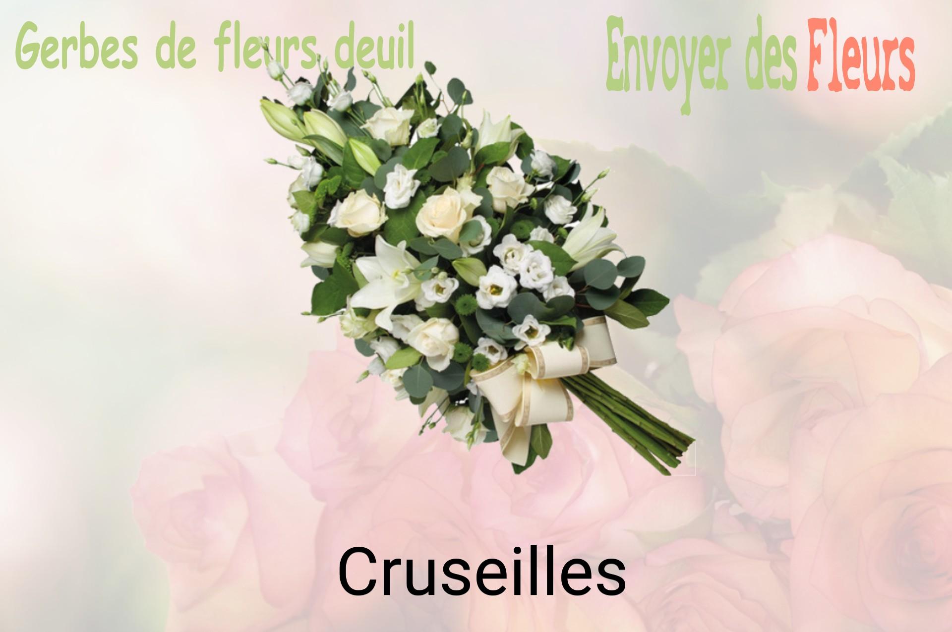 Gerbe de fleurs de deuil livrée à Cruseilles